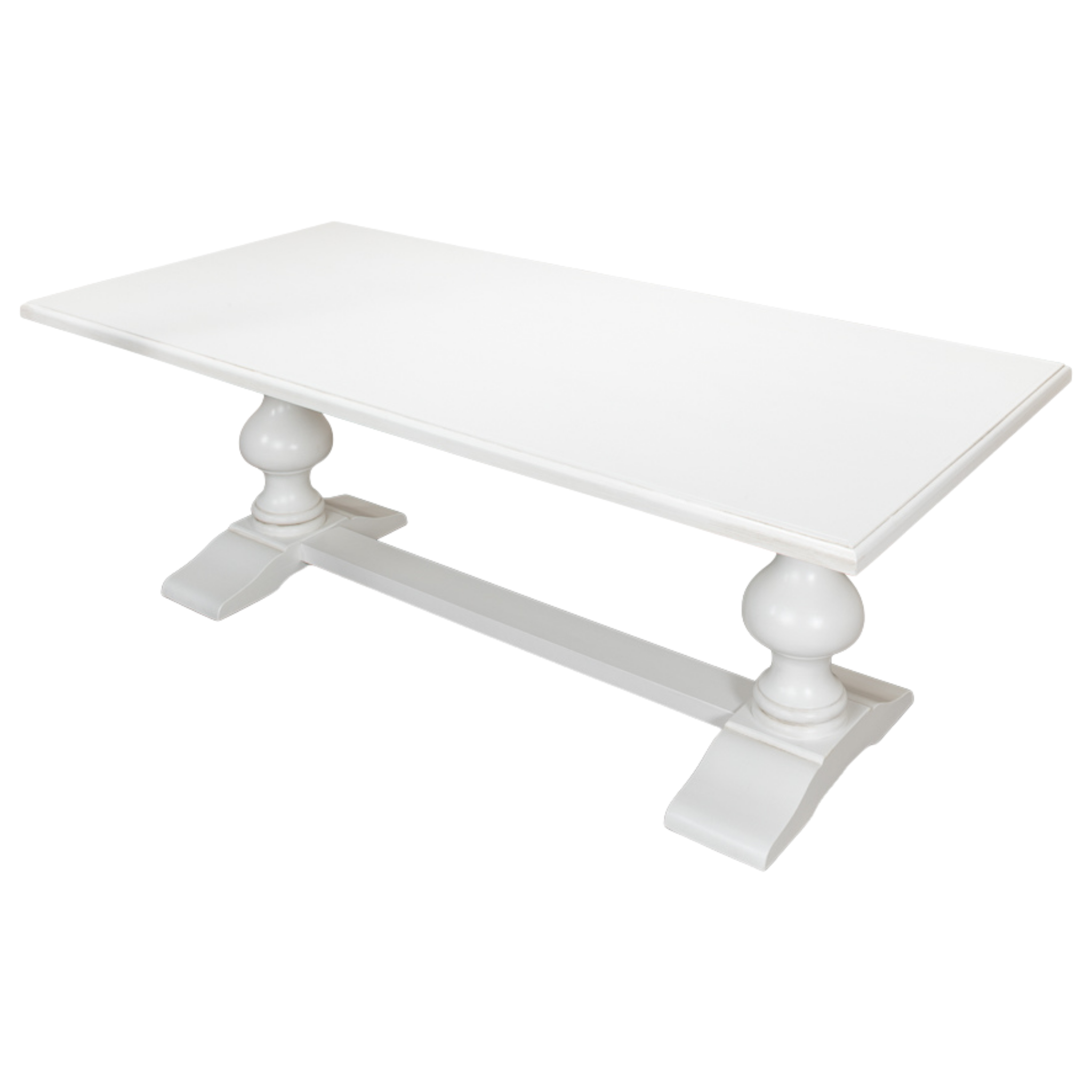 Southern Shores White Trestle Dining Table