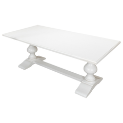 Southern Shores White Trestle Dining Table