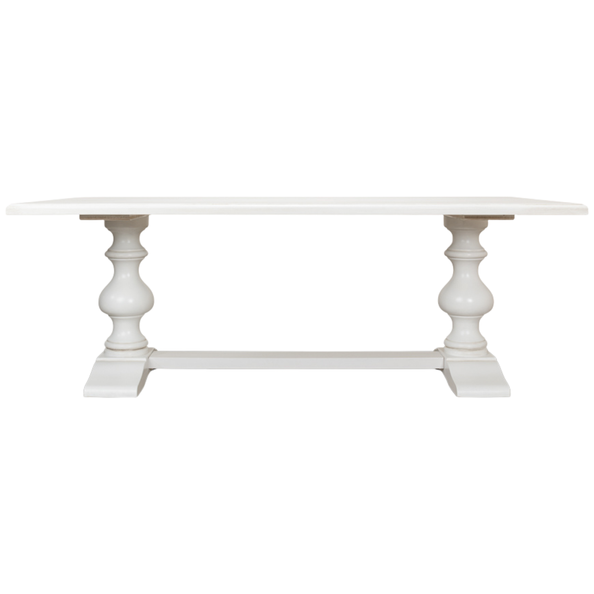 Southern Shores White Trestle Dining Table