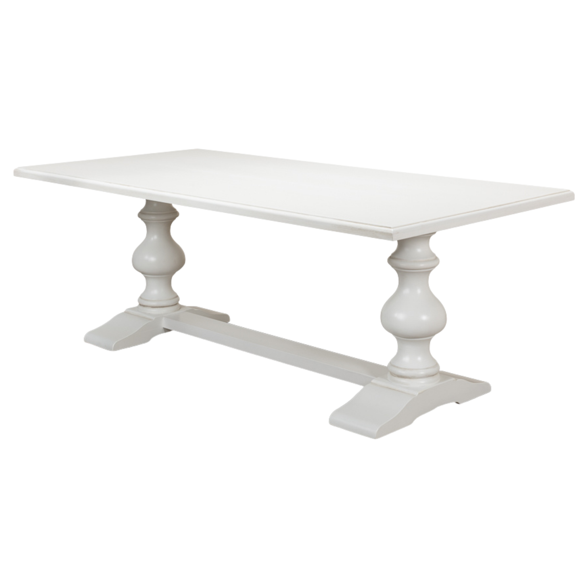 Southern Shores White Trestle Dining Table