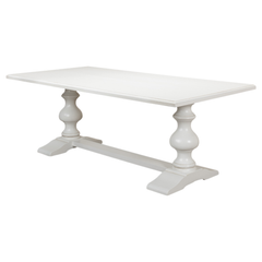 Southern Shores White Trestle Dining Table