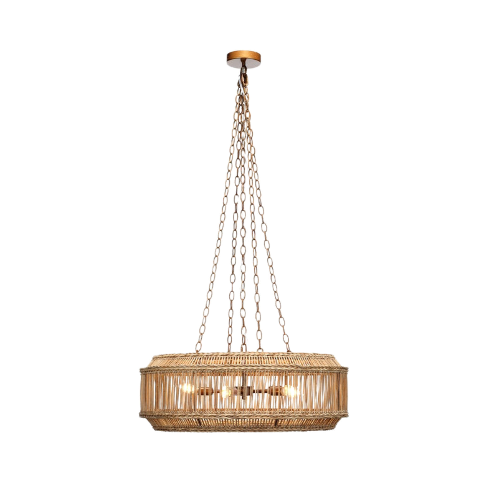 Surf City Rattan Chandelier