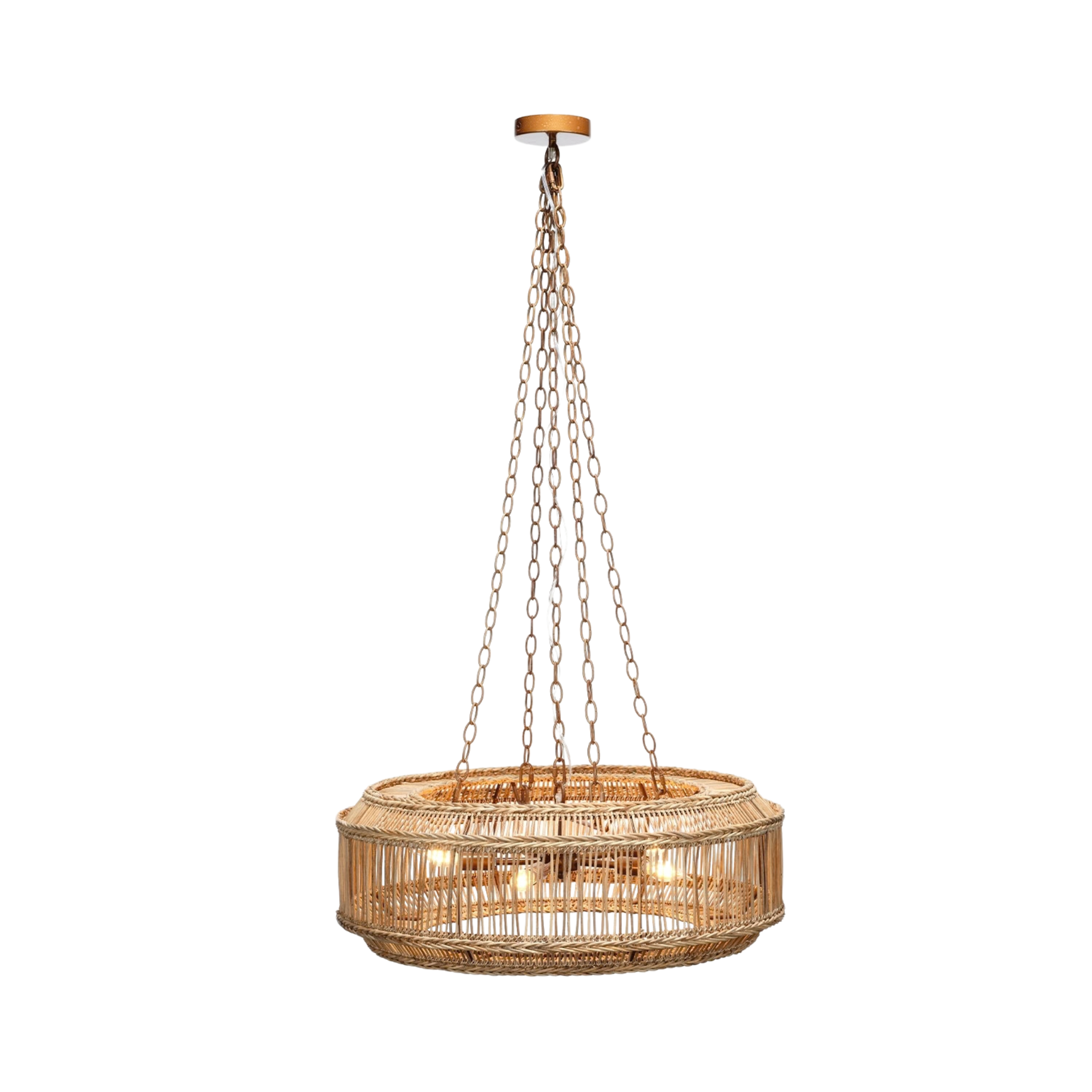 Surf City Rattan Chandelier