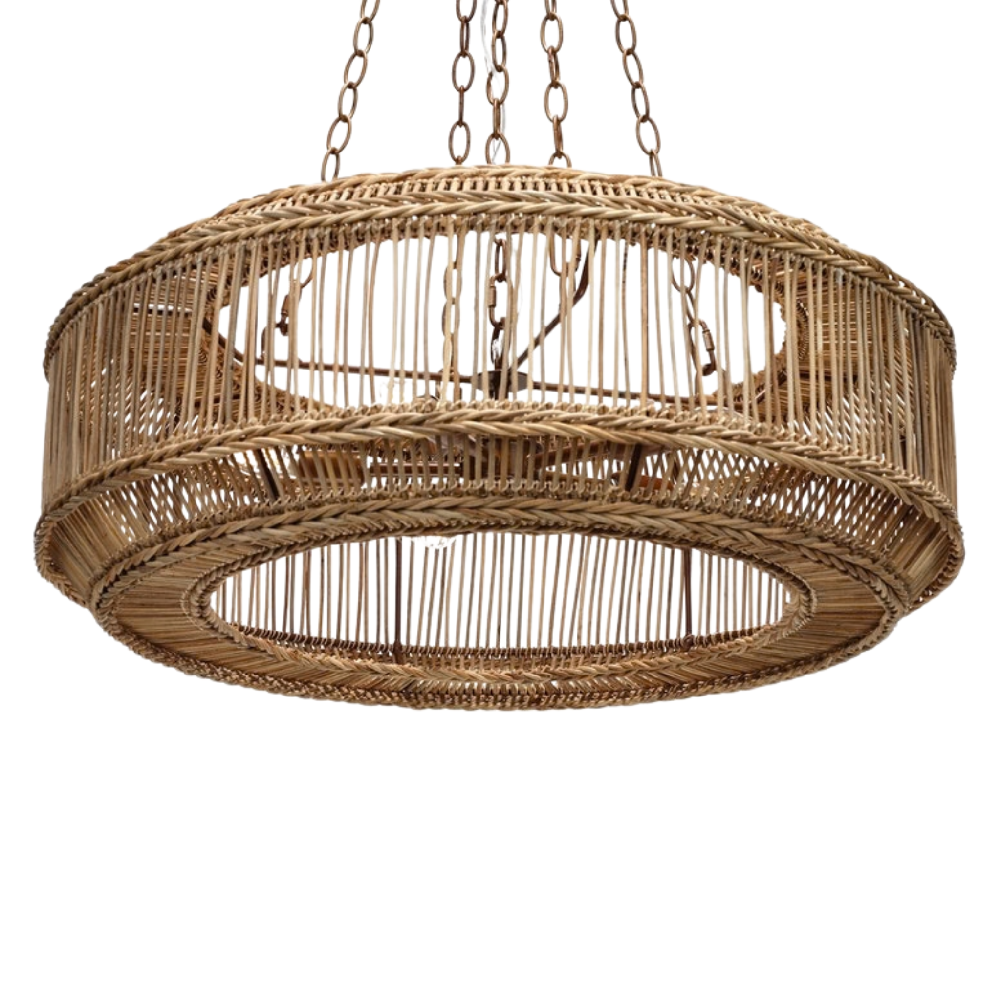 Surf City Rattan Chandelier