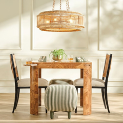 Surf City Rattan Chandelier