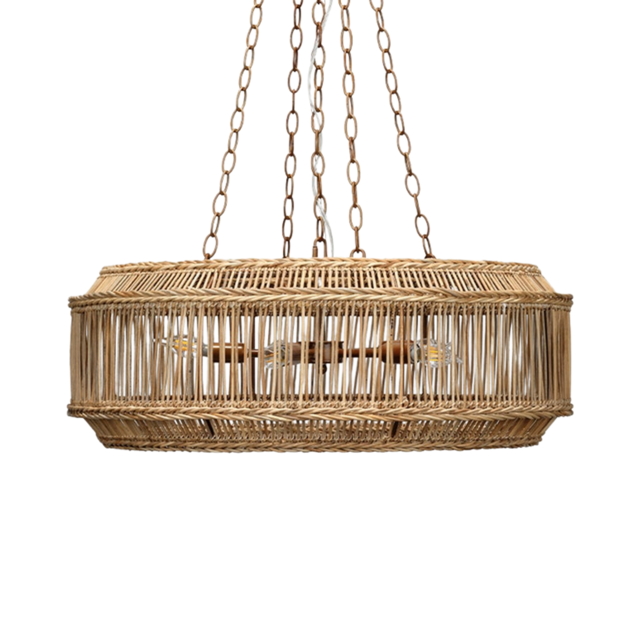 Surf City Rattan Chandelier