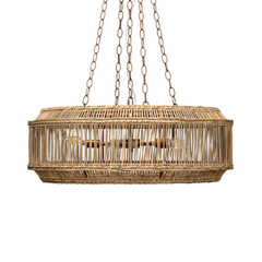 Surf City Rattan Chandelier