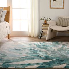 Delray Beach Coral Rug - Teal