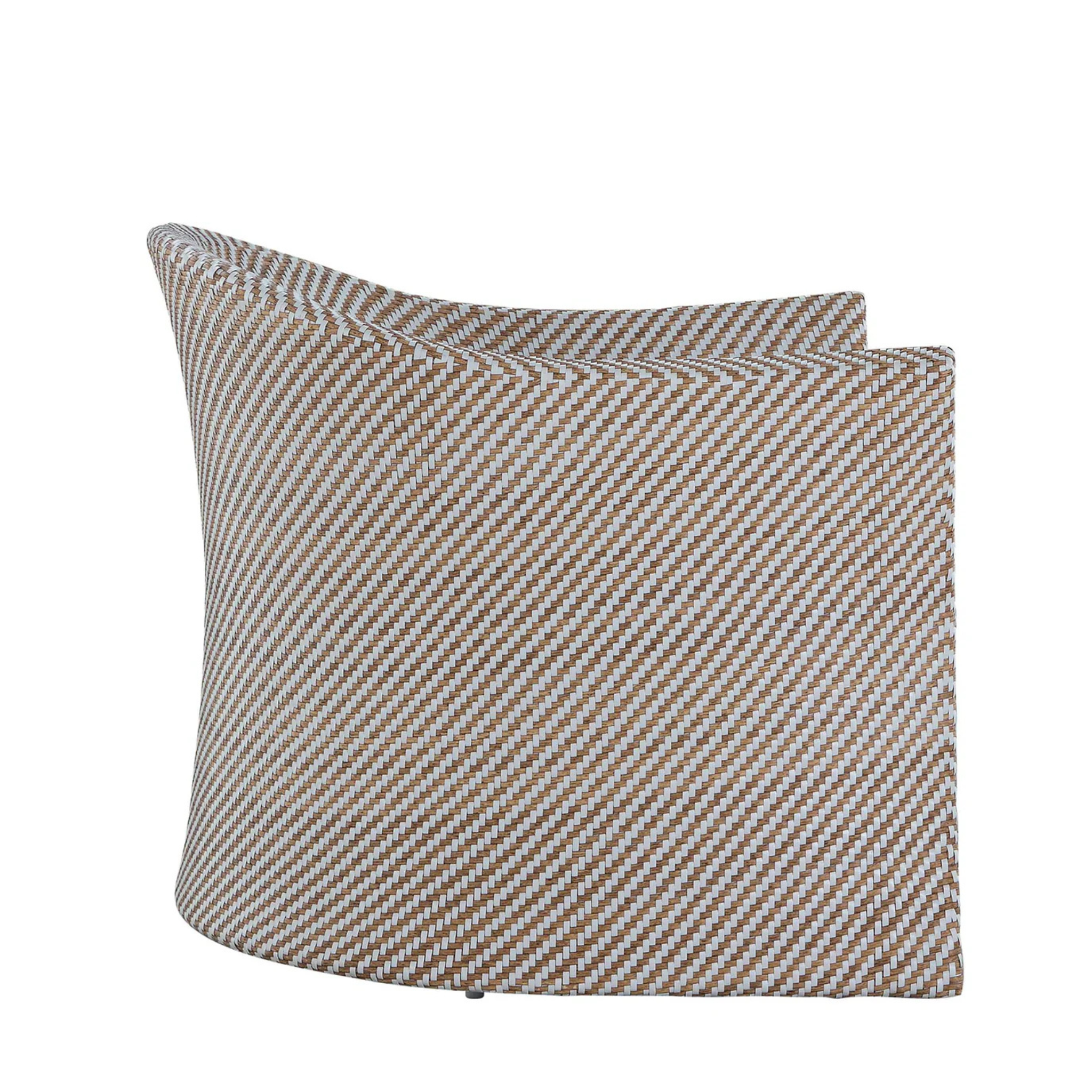 Palm Beach Outdoor Swivel Lounge Chair - Natural & White