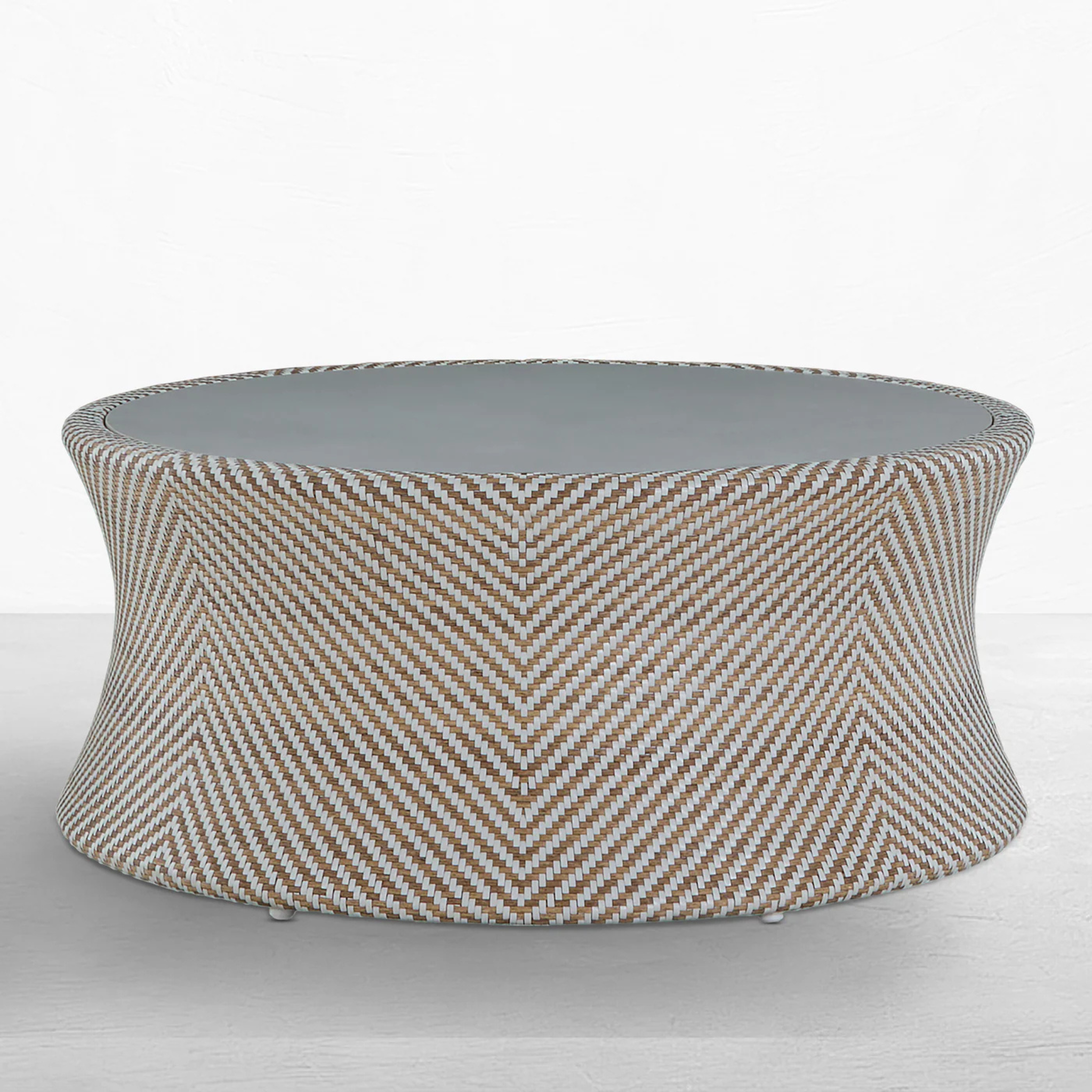 Palm Beach Outdoor Coffee Table - Natural & White