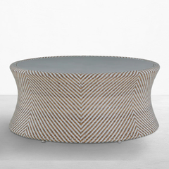 Palm Beach Outdoor Coffee Table - Natural & White