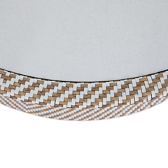Palm Beach Outdoor Coffee Table - Natural & White