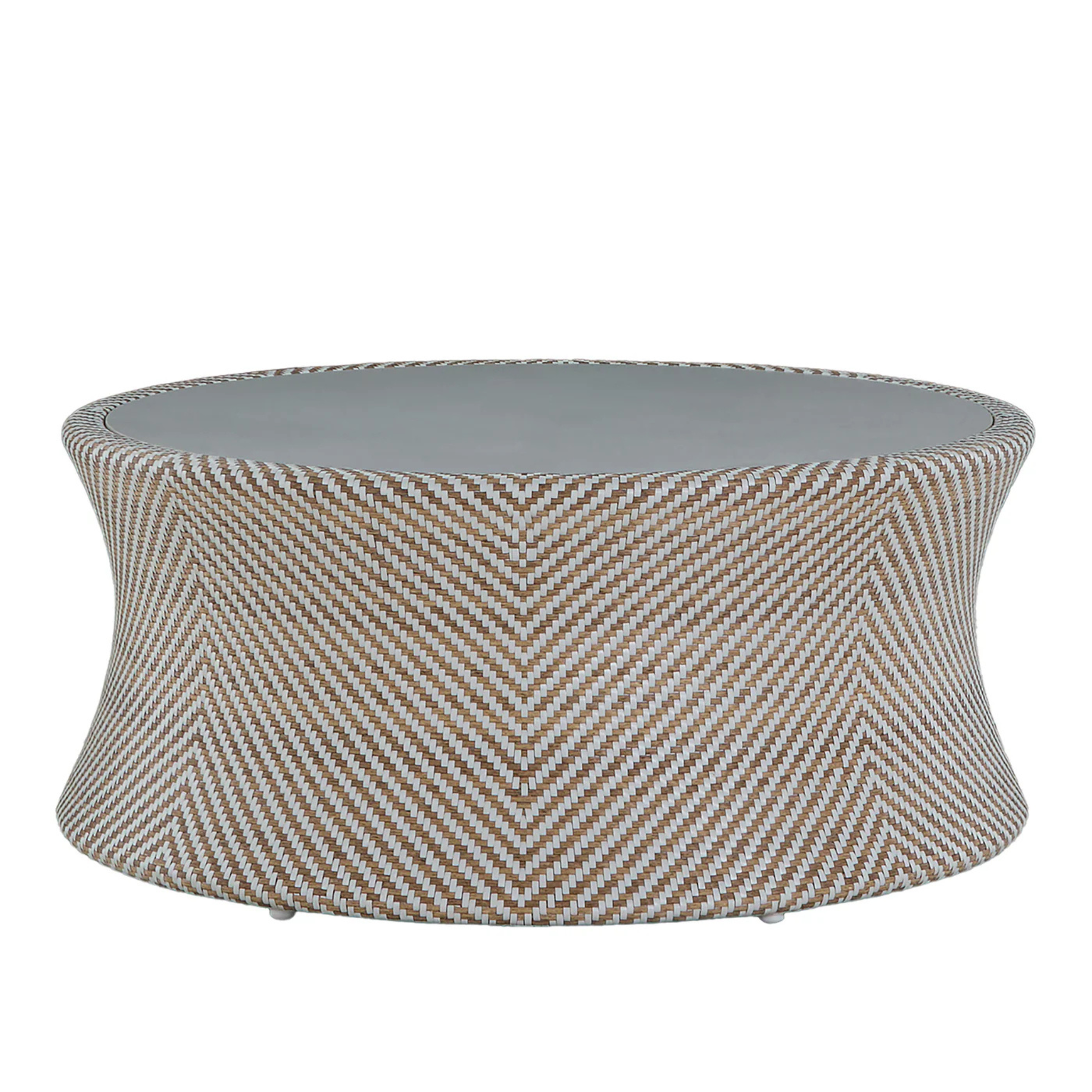 Palm Beach Outdoor Coffee Table - Natural & White