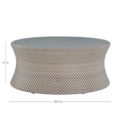 Palm Beach Outdoor Coffee Table - Natural & White