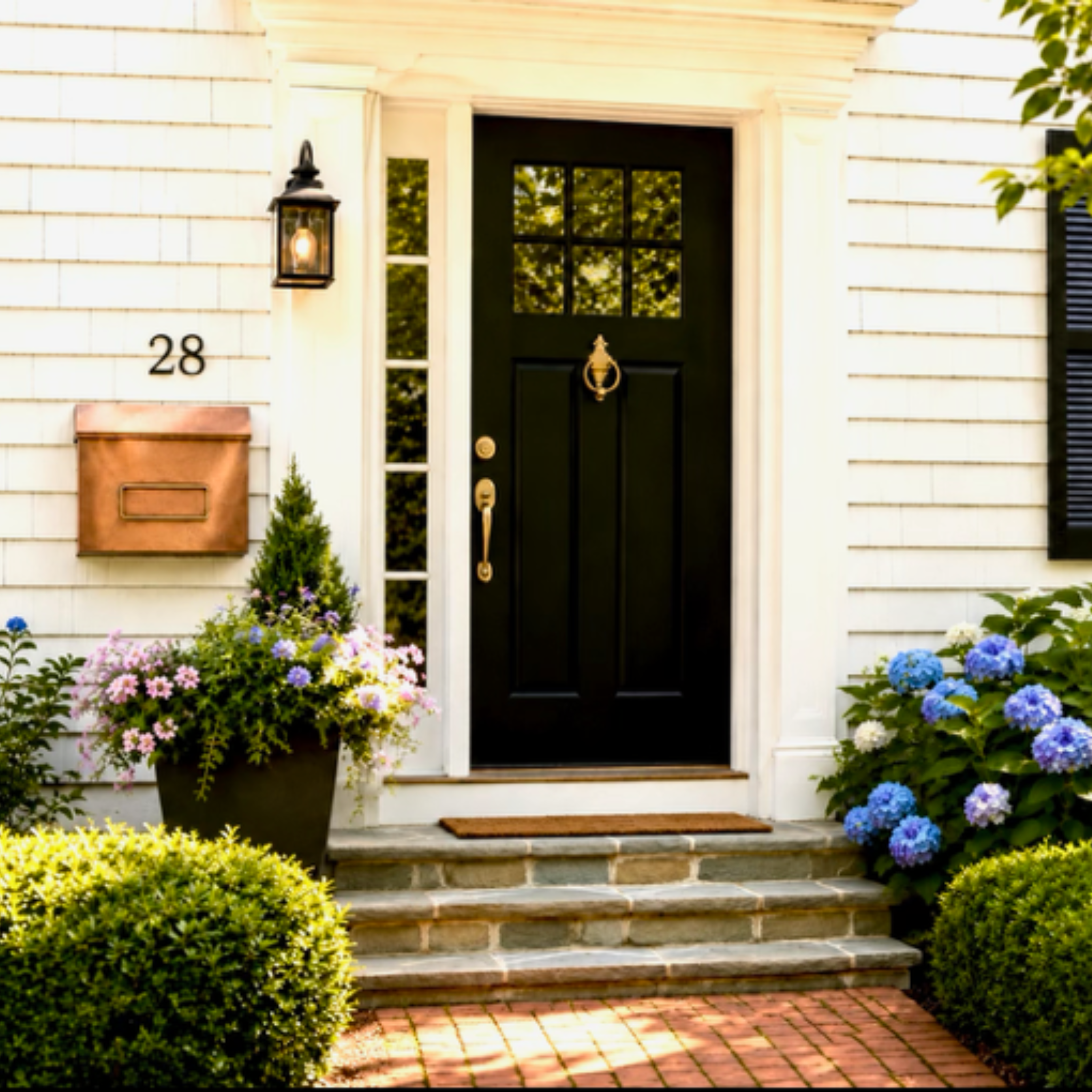 Wall Mounted Copper Mail Box - Two Sizes