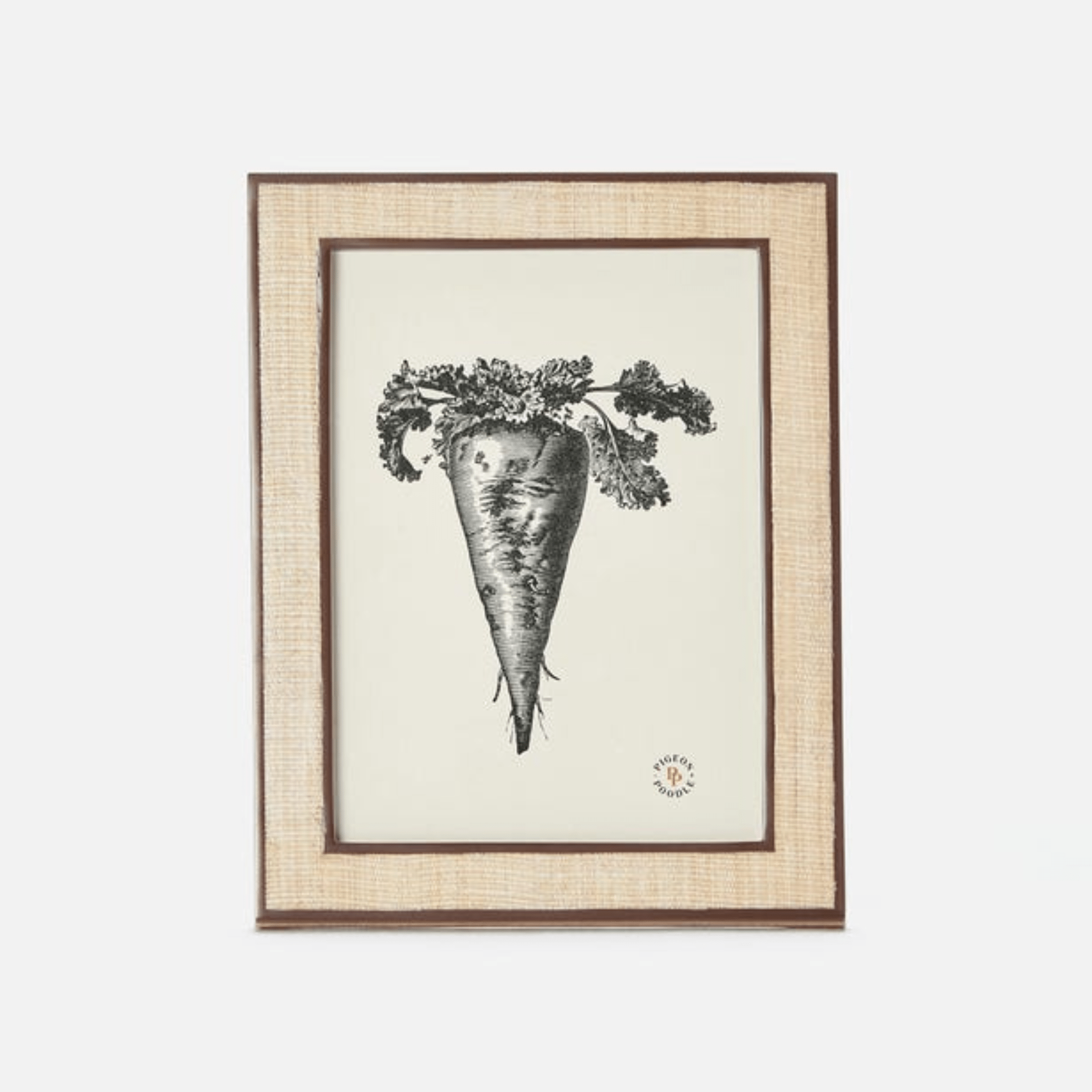 Aberdeen Abaca & Brown Picture Frame - Three Sizes - Our Boat House