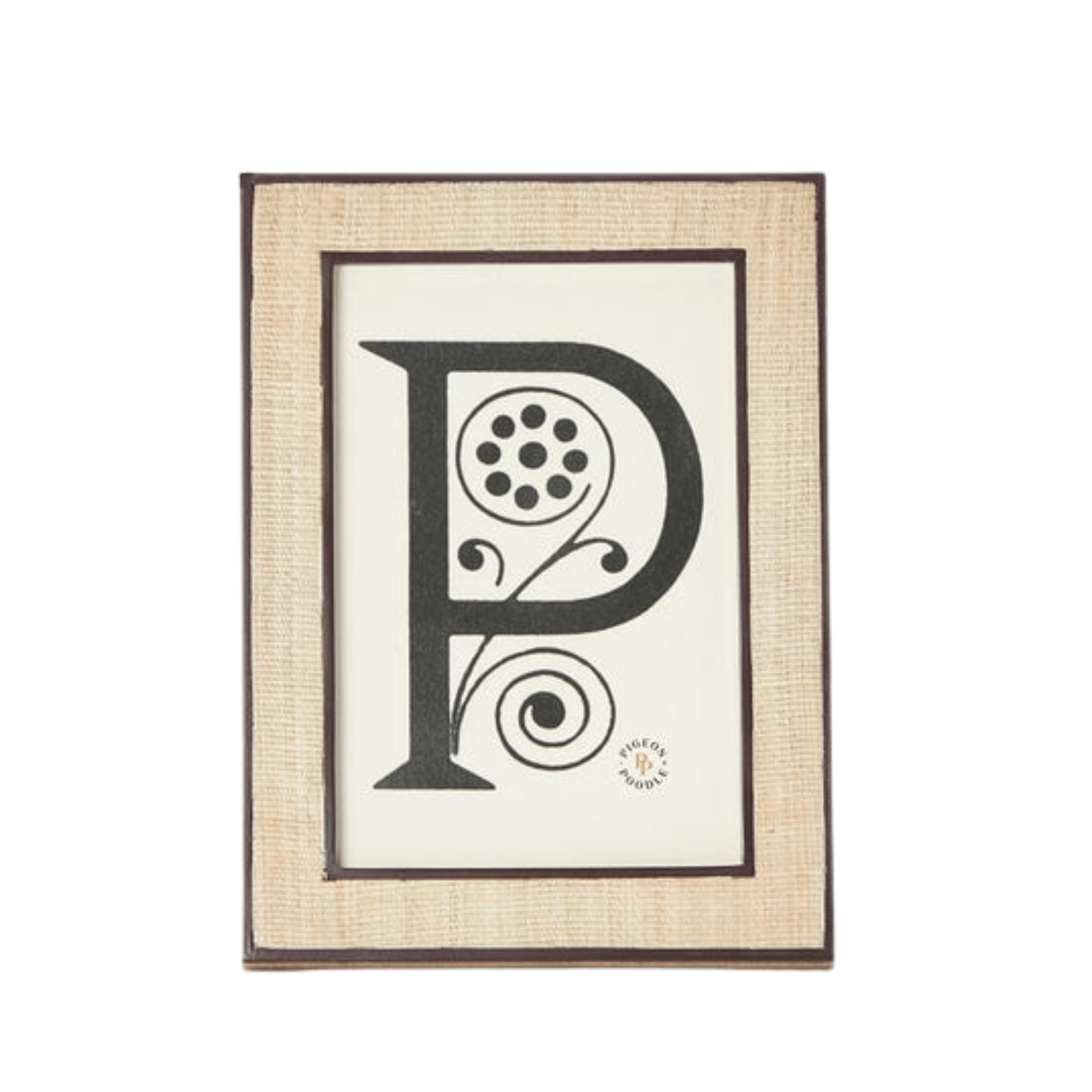 Aberdeen Abaca & Brown Picture Frame - Three Sizes - Our Boat House