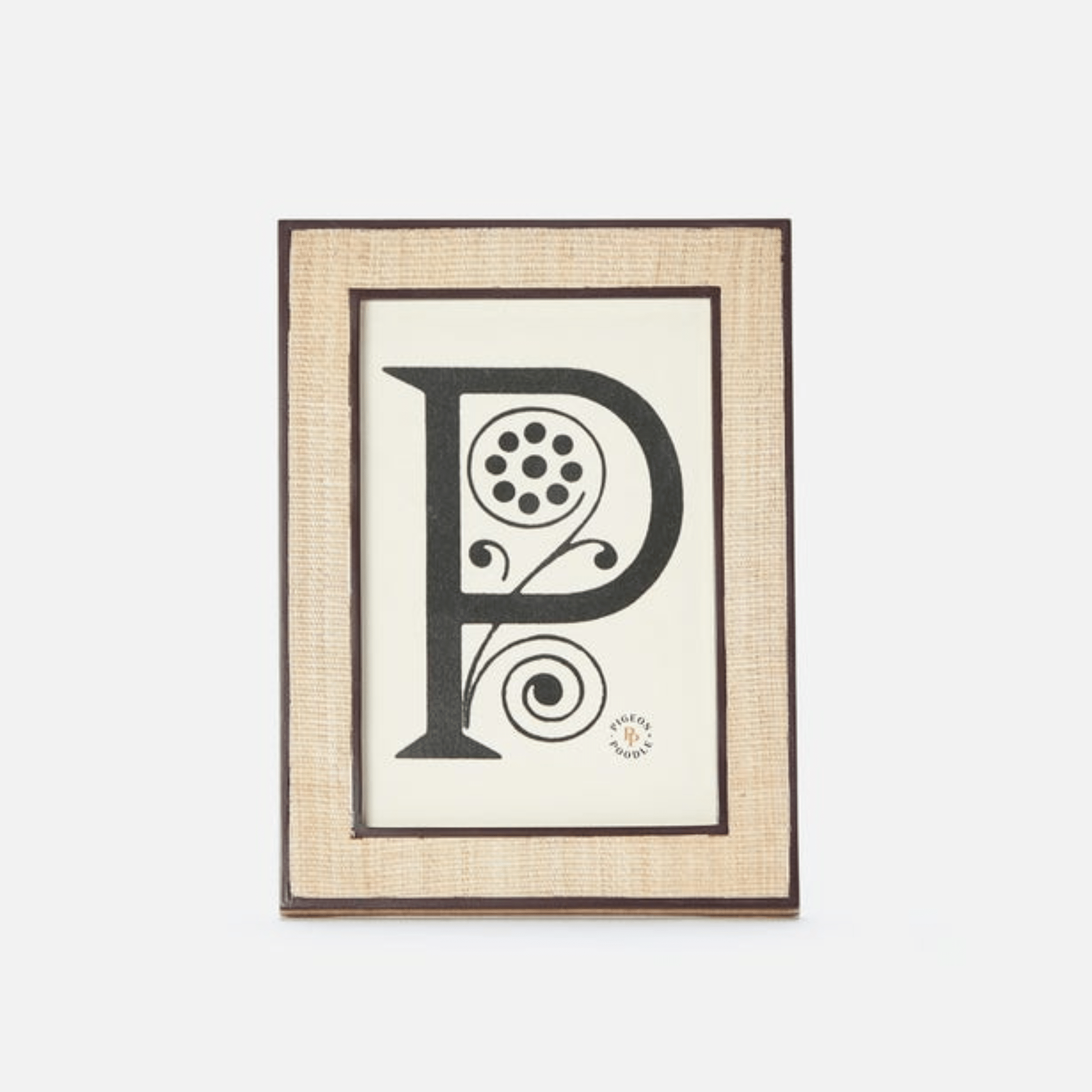 Aberdeen Abaca & Brown Picture Frame - Three Sizes - Our Boat House