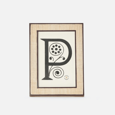 Aberdeen Abaca & Brown Picture Frame - Three Sizes - Our Boat House