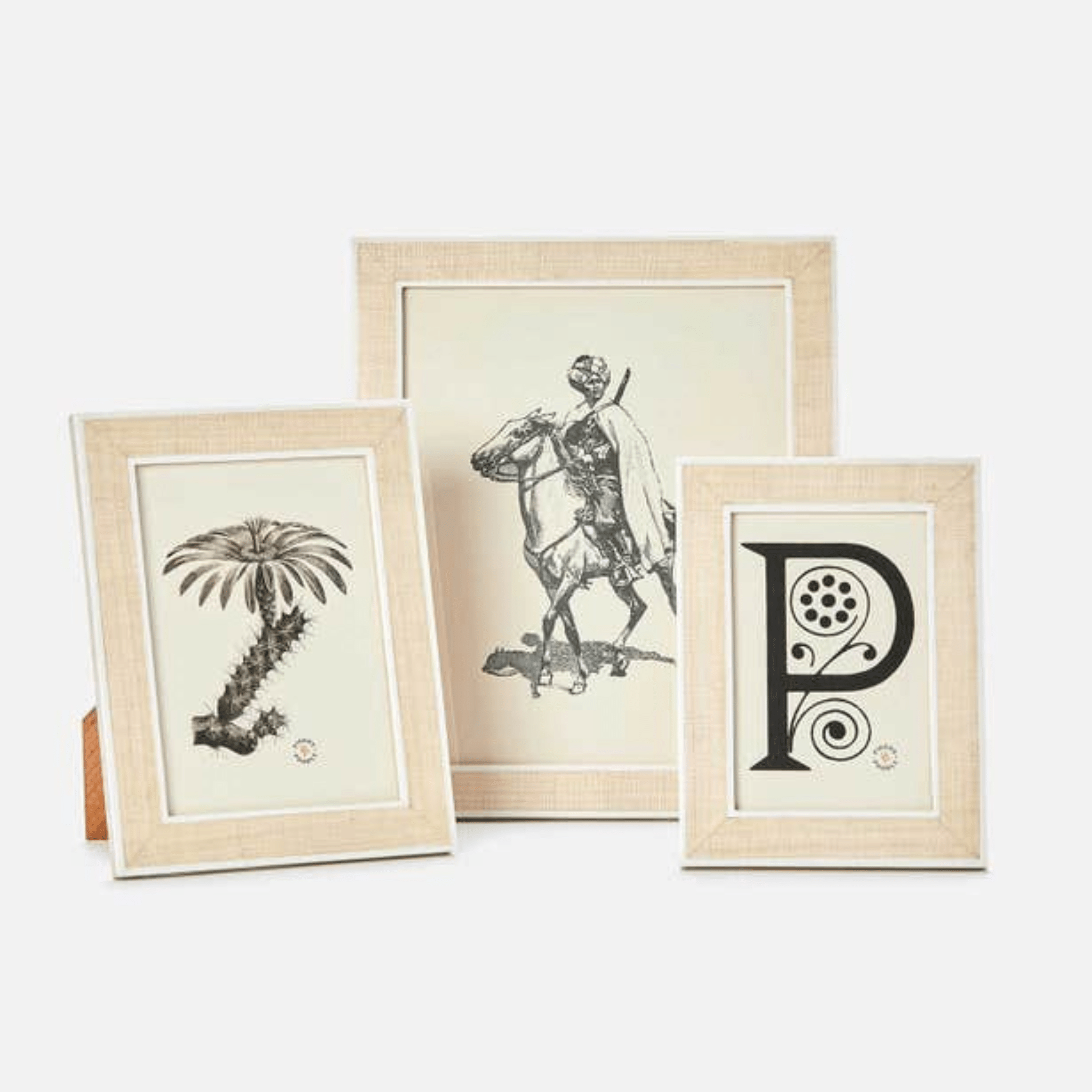 Aberdeen Abaca & White Picture Frame - Three Sizes - Our Boat House