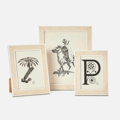 Aberdeen Abaca & White Picture Frame - Three Sizes - Our Boat House