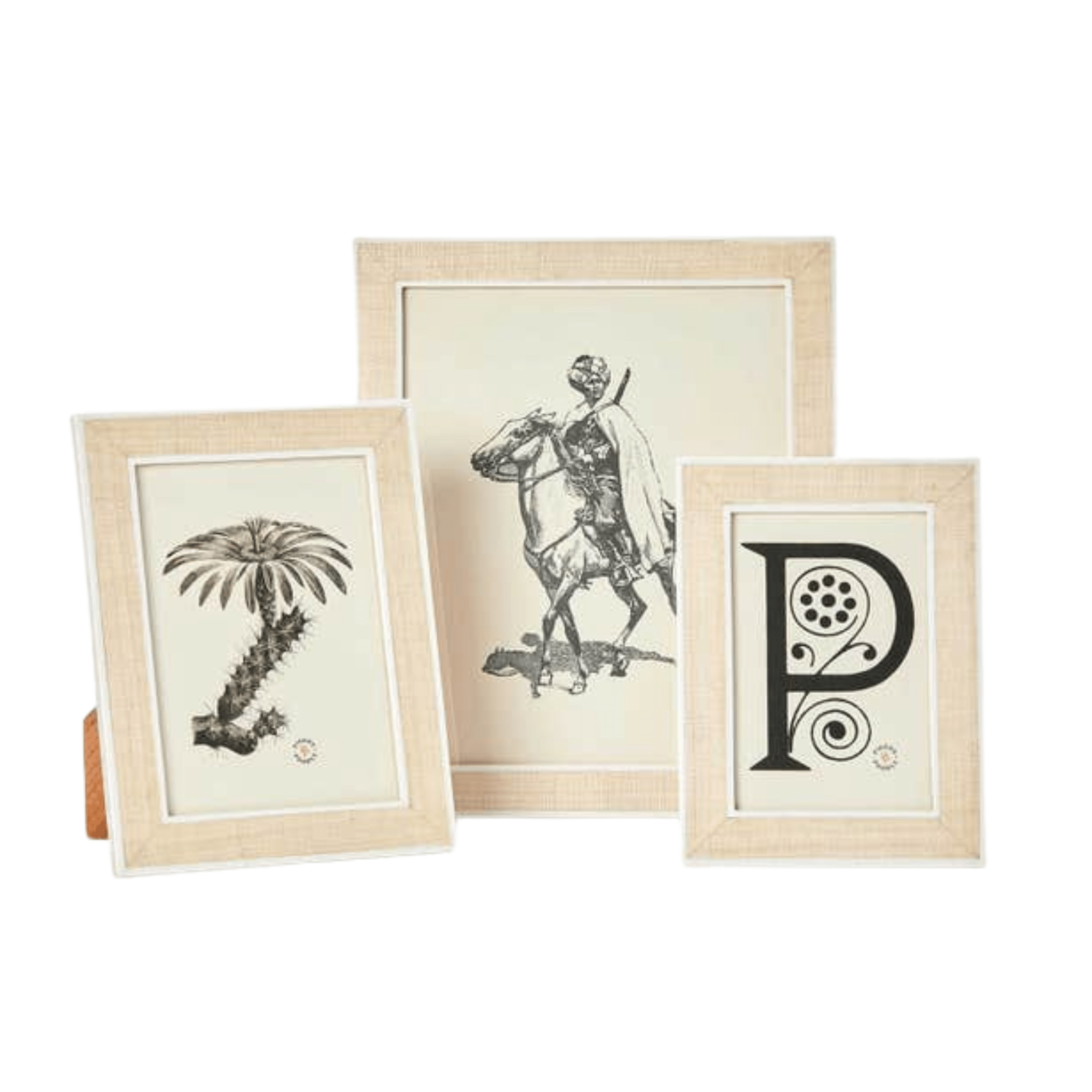 Aberdeen Abaca & White Picture Frame - Three Sizes - Our Boat House