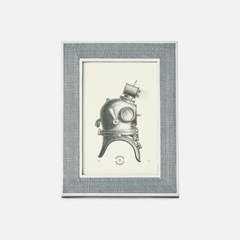 Aberdeen Steel Blue & White Picture Frame - Three Sizes - Our Boat House