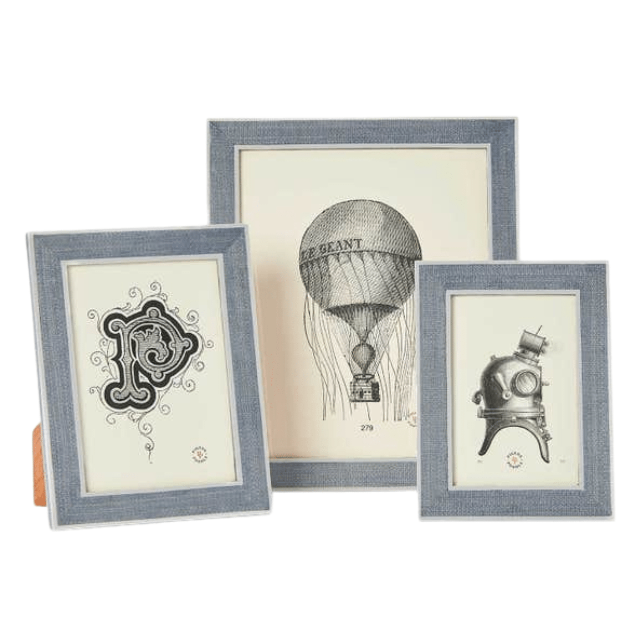 Aberdeen Steel Blue & White Picture Frame - Three Sizes - Our Boat House