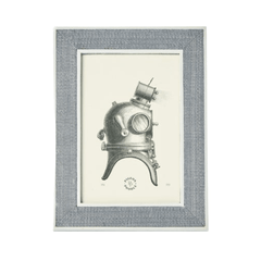 Aberdeen Steel Blue & White Picture Frame - Three Sizes - Our Boat House