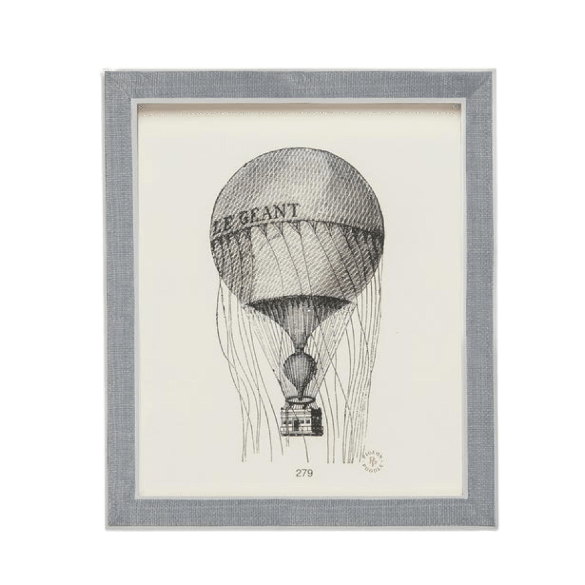Aberdeen Steel Blue & White Picture Frame - Three Sizes - Our Boat House