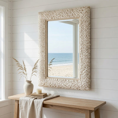 Abigail Shell Mirror - Our Boat House