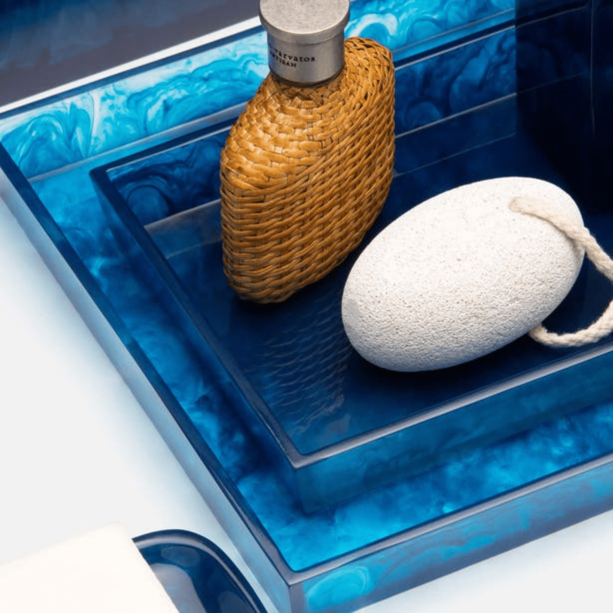 Abiko Bath Accessories - Cobalt Blue - Our Boat House