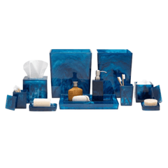 Abiko Bath Accessories - Cobalt Blue - Our Boat House