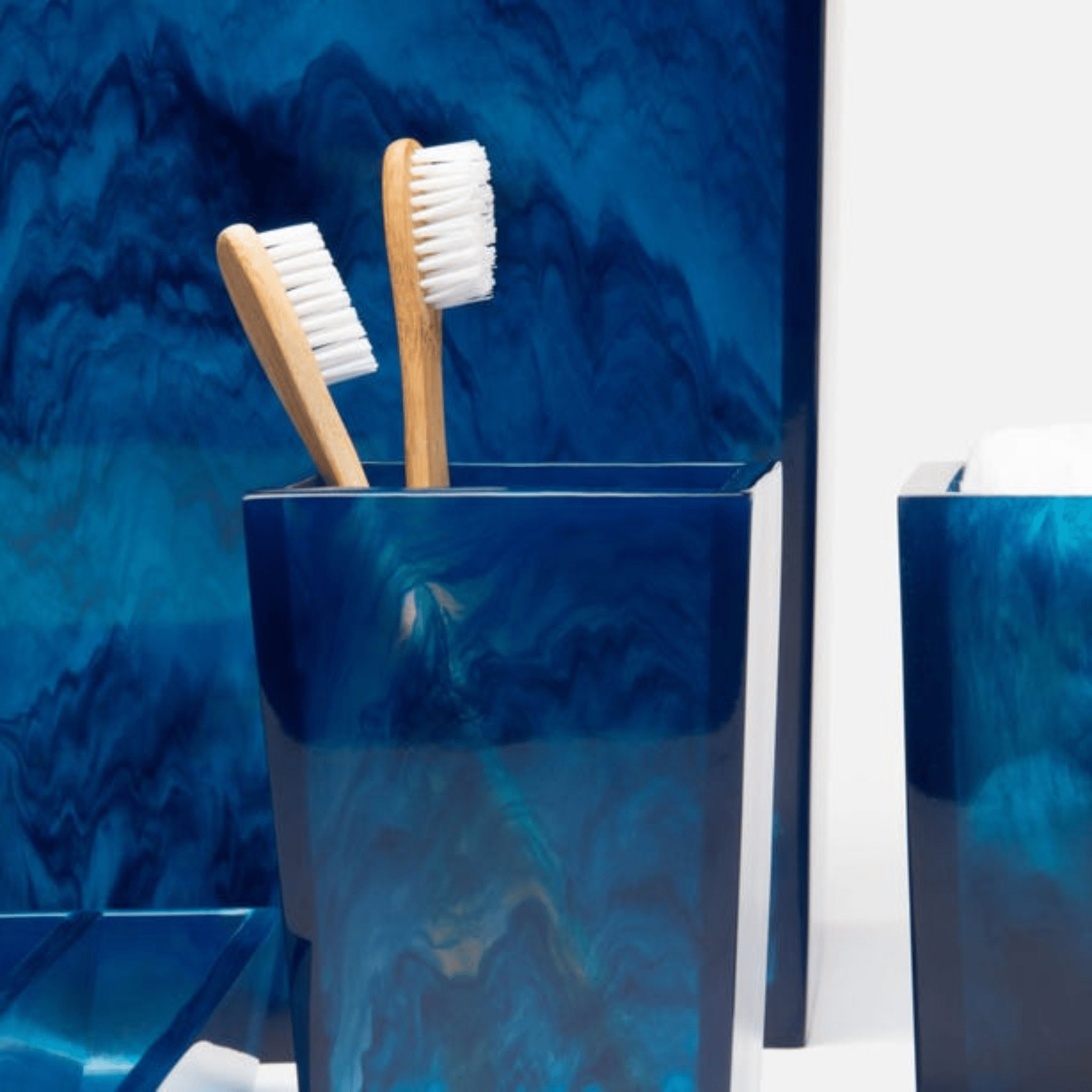 Abiko Bath Accessories - Cobalt Blue - Our Boat House