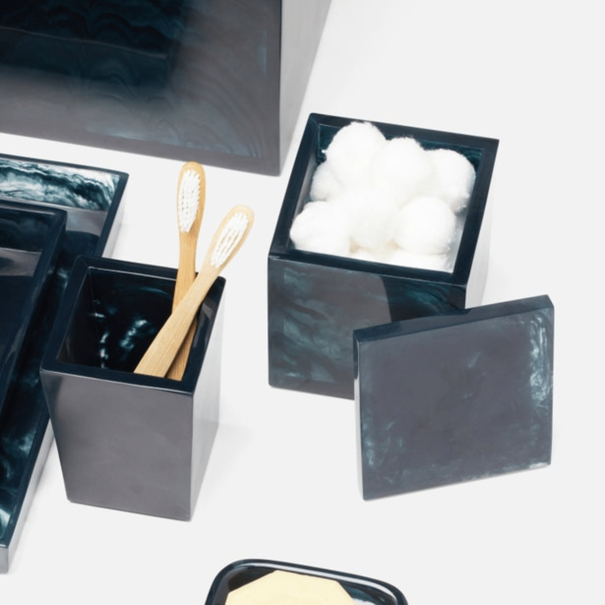 Abiko Bath Accessories - Dark Teal - Our Boat House