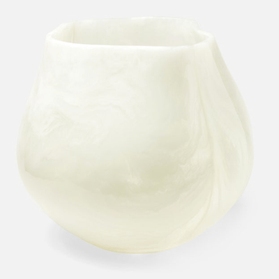 Abria Outdoor Planter - Pearl White - Our Boat House