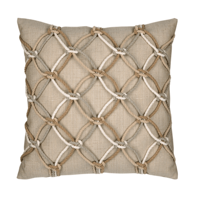Acacia Rope Knot Indoor/Outdoor Pillow - Our Boat House