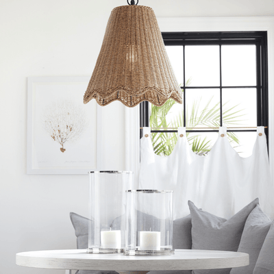 Adria Polished Nickel Hurricane - Three Sizes - Our Boat House