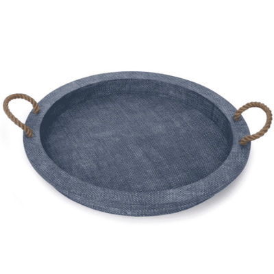 Aegean Serving Tray in Indigo - Our Boat House