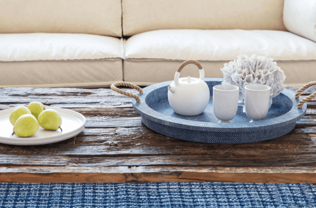 Aegean Serving Tray in Indigo - Our Boat House