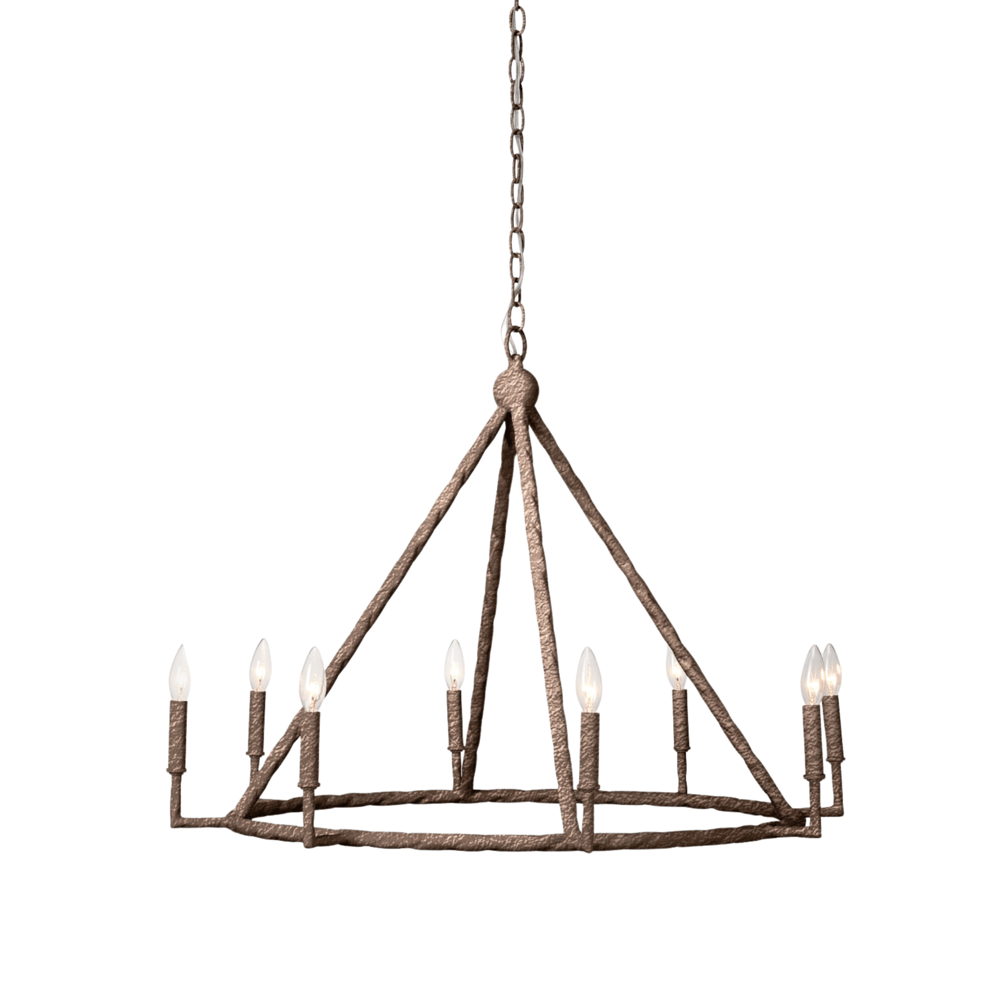 Aloni Tarnished Silver Candelabra Chandelier - Our Boat House