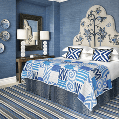 Always Greener Indoor/Outdoor Rug - Blue & Grey Stripe - Our Boat House