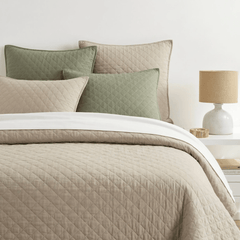 Amity Quilted Sham - Sand - Our Boat House