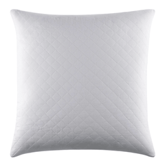 Amity Quilted Sham - White - Our Boat House
