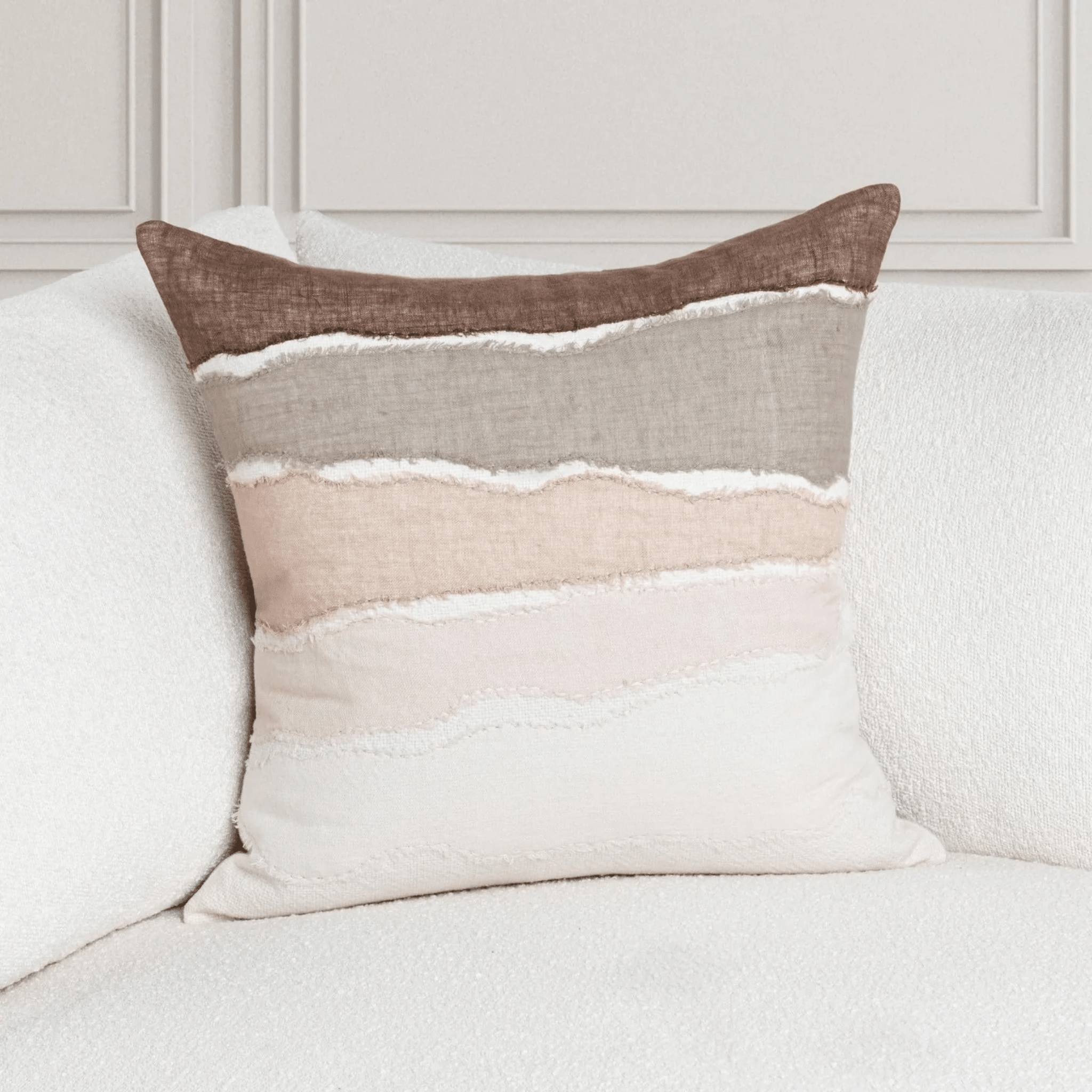 Anacapa Shores Mocha Throw Pillows - s/2 - Our Boat House