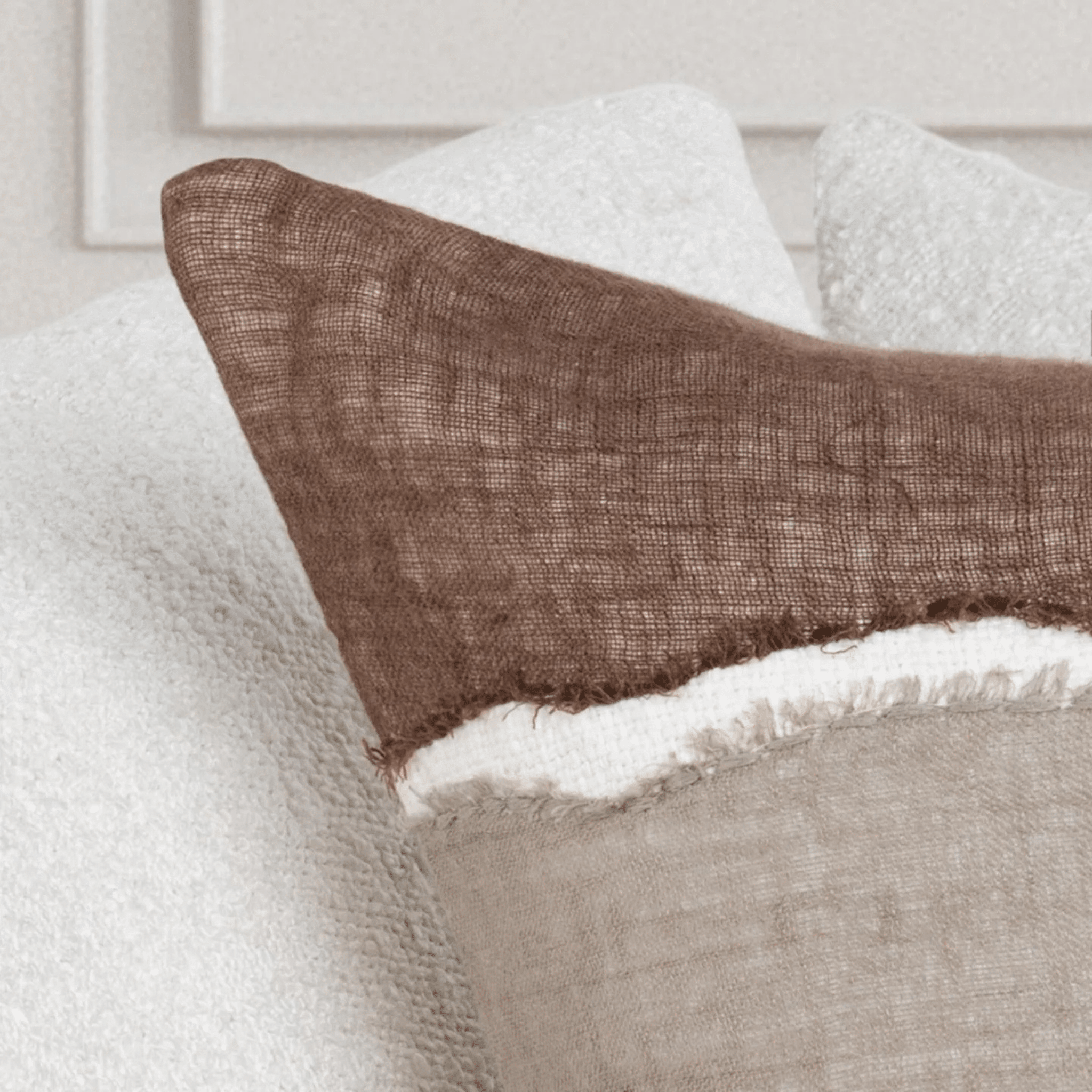 Anacapa Shores Mocha Throw Pillows - s/2 - Our Boat House