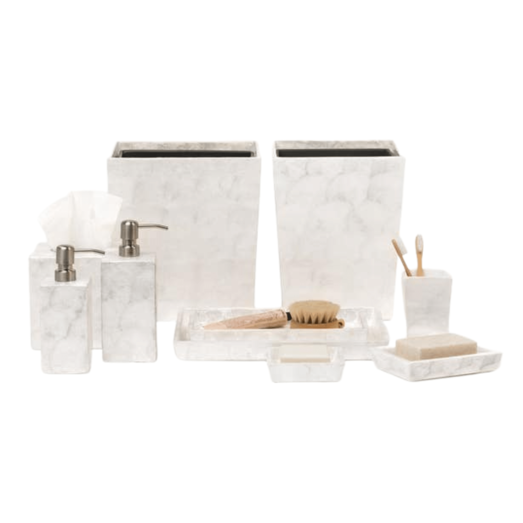 Andria Pearlized Capiz Bath Accessories - Our Boat House