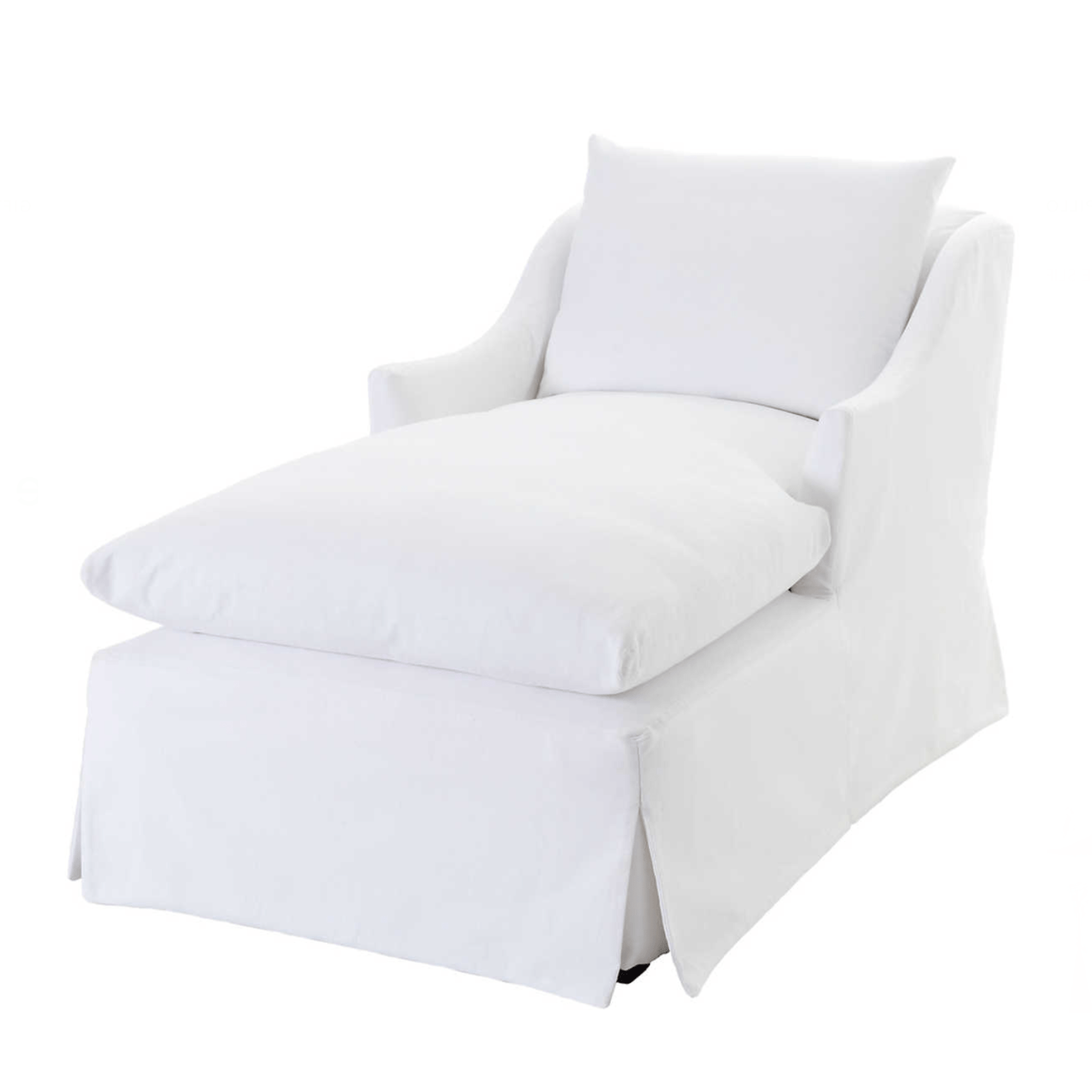 Annapolis Slipcovered Chaise Lounge - Our Boat House