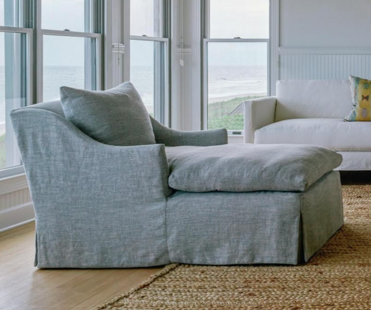 Annapolis Slipcovered Chaise Lounge