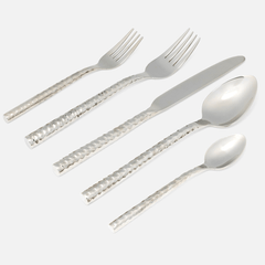 Annella Silver Flatware Set - coastal inspired home furnishing